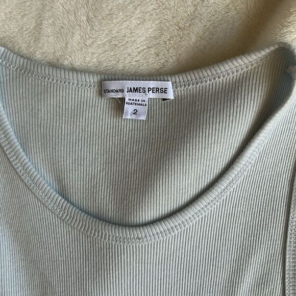 JAMES PERSE Ribbed Tank Bodycon Dress, Size 2 (medium) light Blue, NWOT Display - Picture 9 of 12